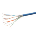 Cat7 26AWG Blindé SFTP Ethernet Câble de raccordement réseau 7FT Bleu